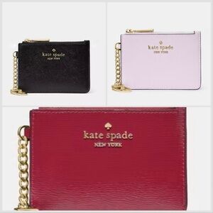 Kate Spade Cardholder and Key holder - Black, Pink, Red